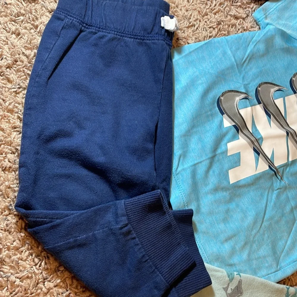 4 Pieces for Baby Boys BUNDLE 18M incl  Authentic Nike Top and cat & Jack CROCS